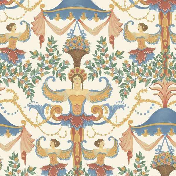 Chamber Angels-behang-Cole & Son-Cerulean Sky, Rouge & Marigold-Rol-118/12028-Selected Wallpapers