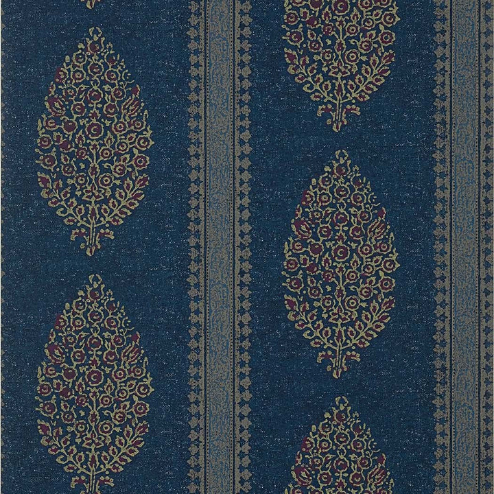Chappana-Behang-Tapete-Thibaut-Navy and Red-Rol-T10238-Selected Wallpapers