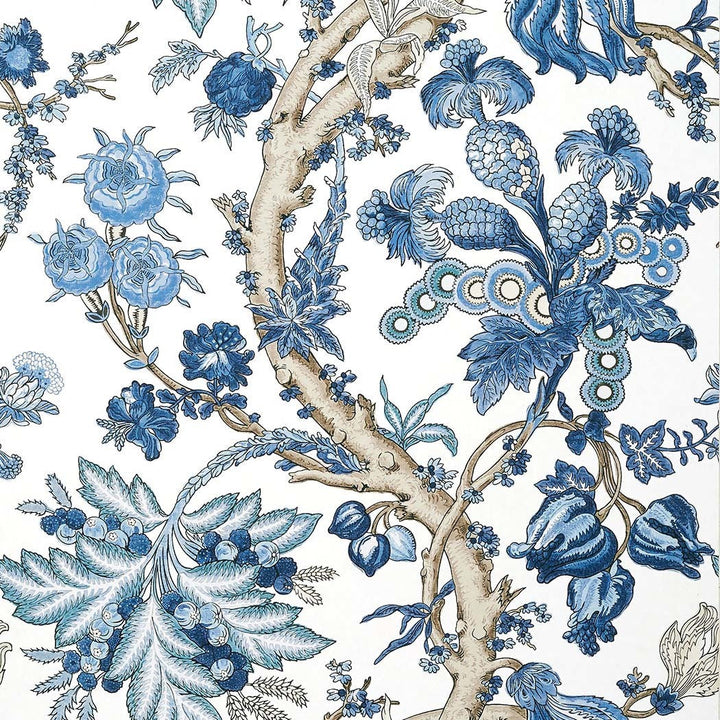 Chatelain-Behang-Tapete-Thibaut-Blue and White-Rol-T10846-Selected Wallpapers