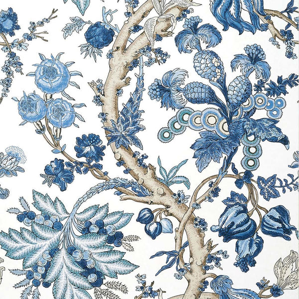 Chatelain-Behang-Thibaut-Blue and White-Rol-T10846-Selected Wallpapers