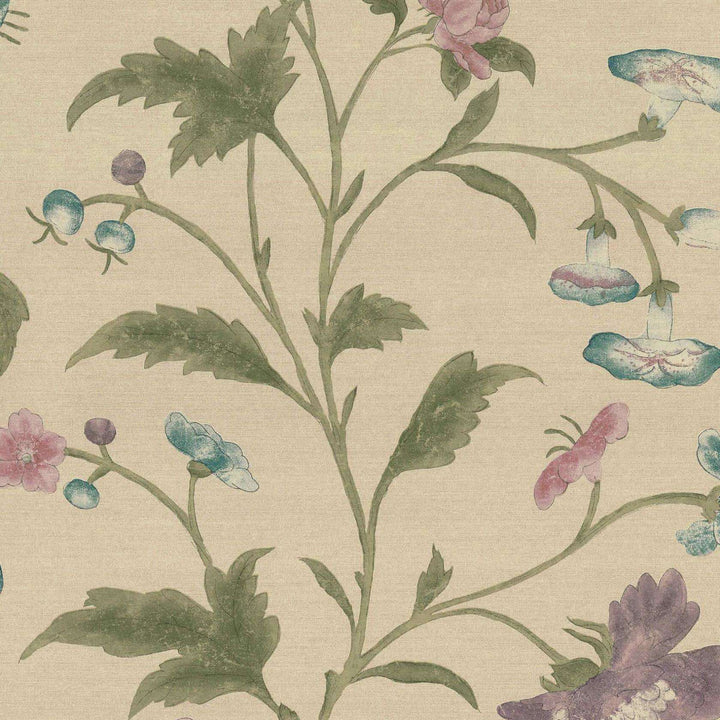 China Rose-behang-Tapete-Little Greene-Sage-Rol-0247CHSAGEZ-Selected Wallpapers