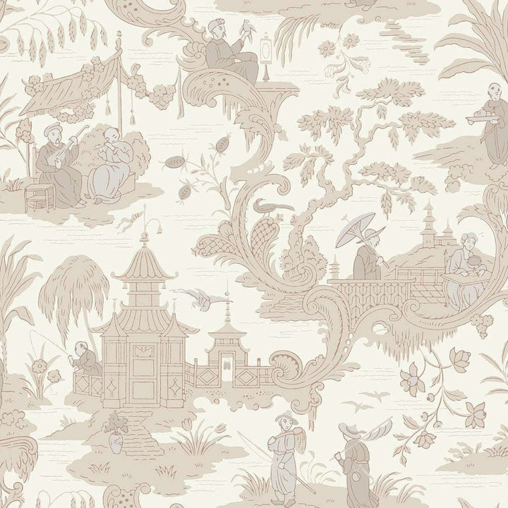 Chinese Toile-Behang-Tapete-Cole & Son-Parchment-Rol-100/8039-Selected Wallpapers