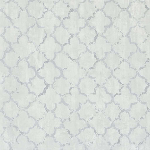 Chinese Trellis-behang-Designers Guild-Platinum-Rol-PDG650/08-Selected Wallpapers