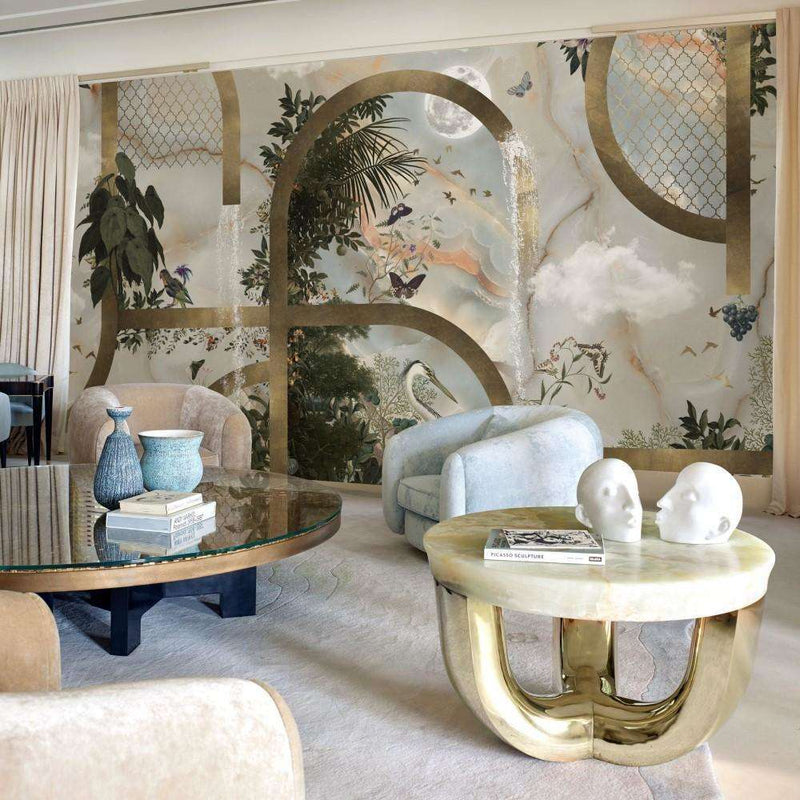Classic Gold behang van Muance