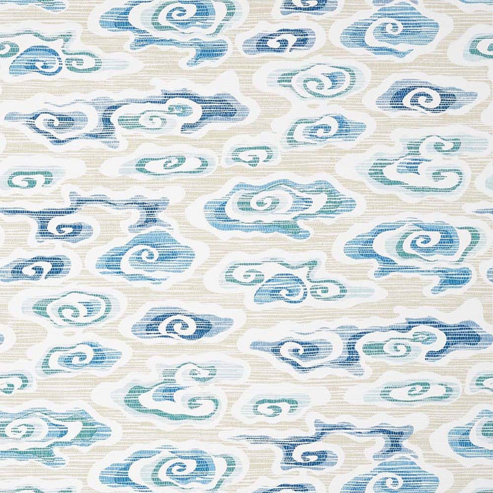 Clear Clouds-Behang-Tapete-Thibaut-Beige and Blue-Rol-T13318-Selected Wallpapers