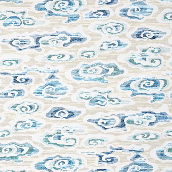 Clear Clouds-Wallpaper-Thibaut-Beige and Blue-Roll-T13318-Selected Wallpapers