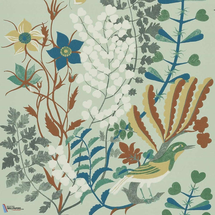 Coeurs de Marie-Behang-Tapete-Pierre Frey-Menthe-Rol-FP860004-Selected Wallpapers