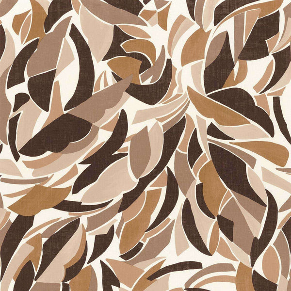 Collage-Wallpaper-Casamance-Blanc/Chocolat-Roll-75553568-Selected Wallpapers