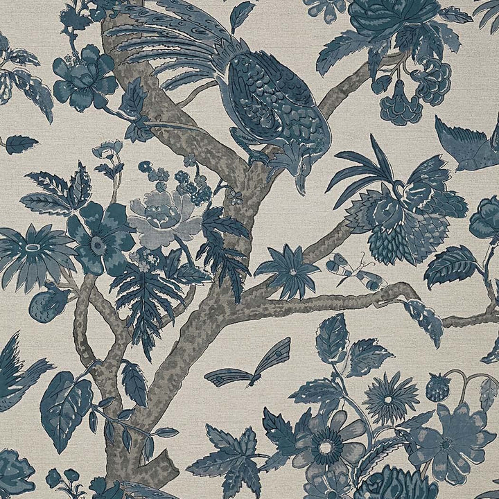 Coromandel-Behang-Tapete-Thibaut-Slate Blue-Rol-T10226-Selected Wallpapers