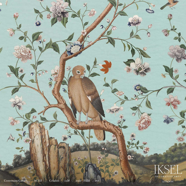 Costerman's Garden-behang-Iksel-Celadon-225 cm-SC132_CS28-Selected Wallpapers