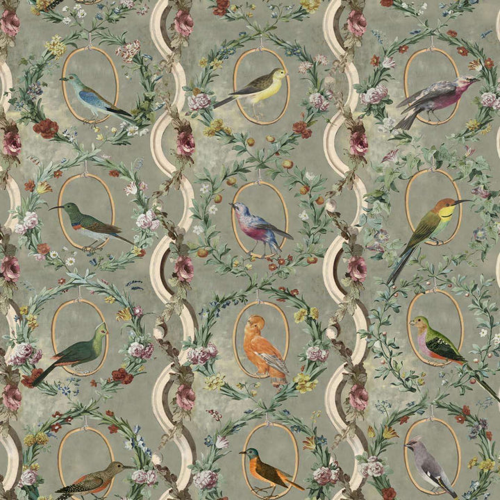 Countesse's Aviarium-behang-Tapete-Mind the Gap-Grijs-300 cm (standaard)-WP20427-Selected Wallpapers