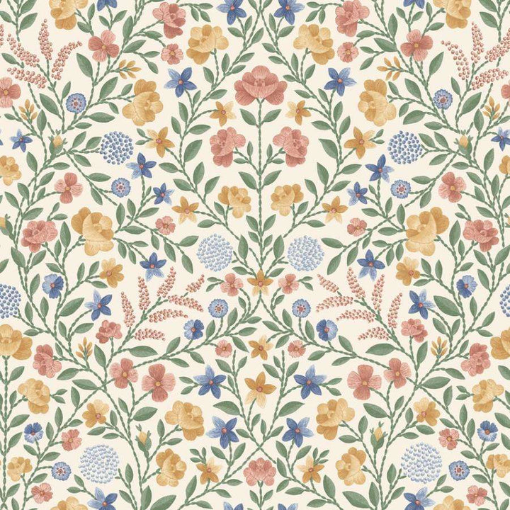 Court Embroidery-behang-Tapete-Cole & Son-Coral & Marigold-Rol-118/13029-Selected Wallpapers