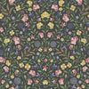 Court Embroidery-behang-Cole & Son-Yellow, Rose & Hyacinth Blue-Rol-118/13030-Selected Wallpapers
