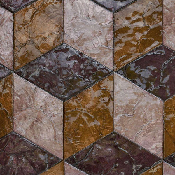 Cubic-behang-Arte-Brunt Sienna-Doos-33702-Selected Wallpapers
