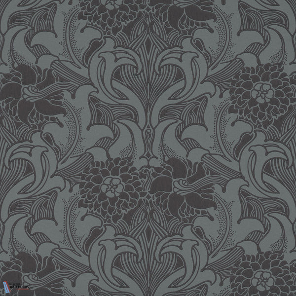 Dahlia Scroll-Tapete-Little Greene-Etruria-Rolle-0263DAETRUR-Selected Wallpapers