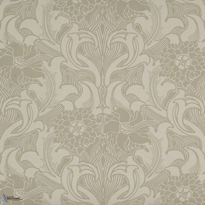 Dahlia Scroll-behang-Tapete-Little Greene-French Grey-Rol-0263DAFRENC-Selected Wallpapers