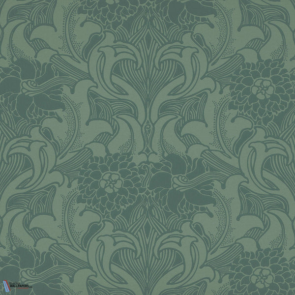 Dahlia Scroll-Tapete-Little Greene-Tea with Florence-Rolle-0263DATEAWI-Selected Wallpapers