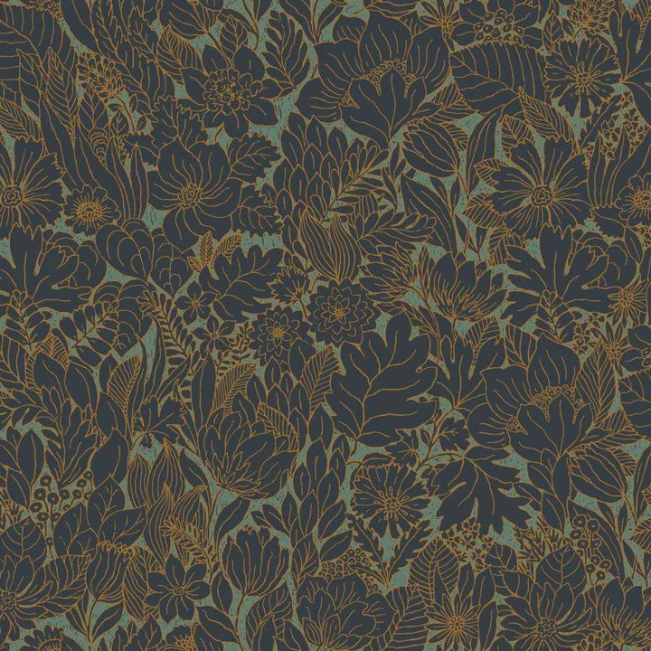Dahlia-behang-Tapete-Casamance-Grenat-Rol-75111528-Selected Wallpapers