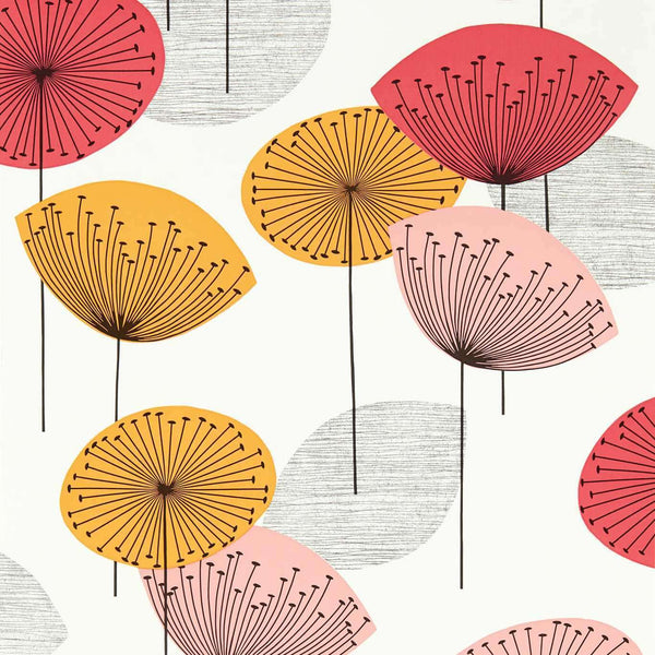 Dandelion Clocks-behang-Sanderson-Coral-Rol-217030-Selected Wallpapers