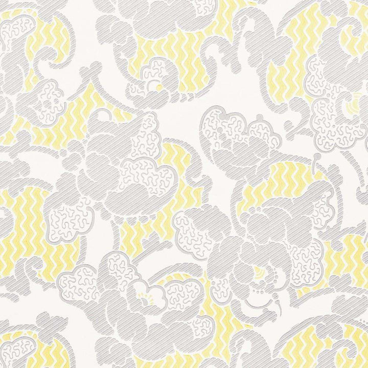 Deauville-behang-Tapete-Isidore Leroy-Gris Jaune-Rol-06240306-Selected Wallpapers