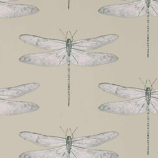 Demoiselle-wallpaper-Harlequin-Jute/Slate-Roll-111241-Selected Wallpapers
