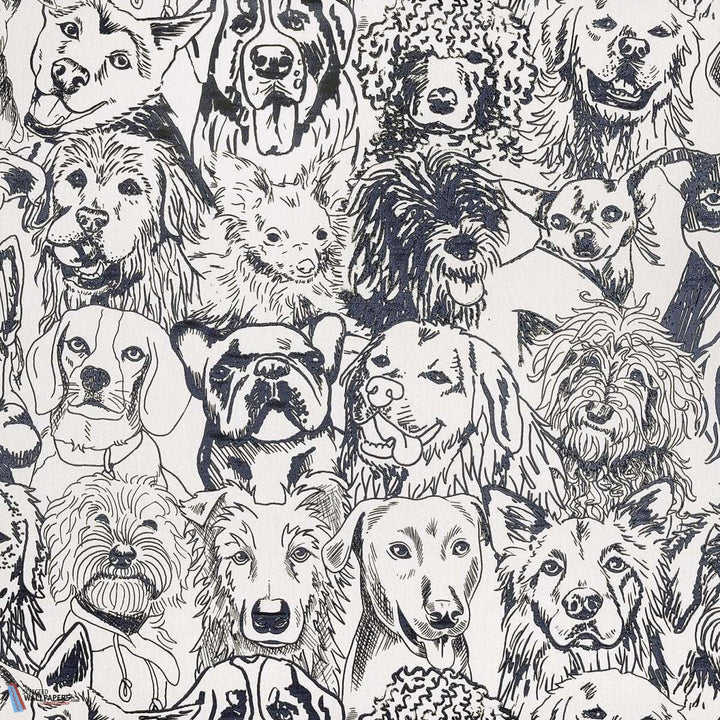 Designer Dogs-Behang-Tapete-Pierre Frey-Fusain-Meter (M1)-FP804001-Selected Wallpapers