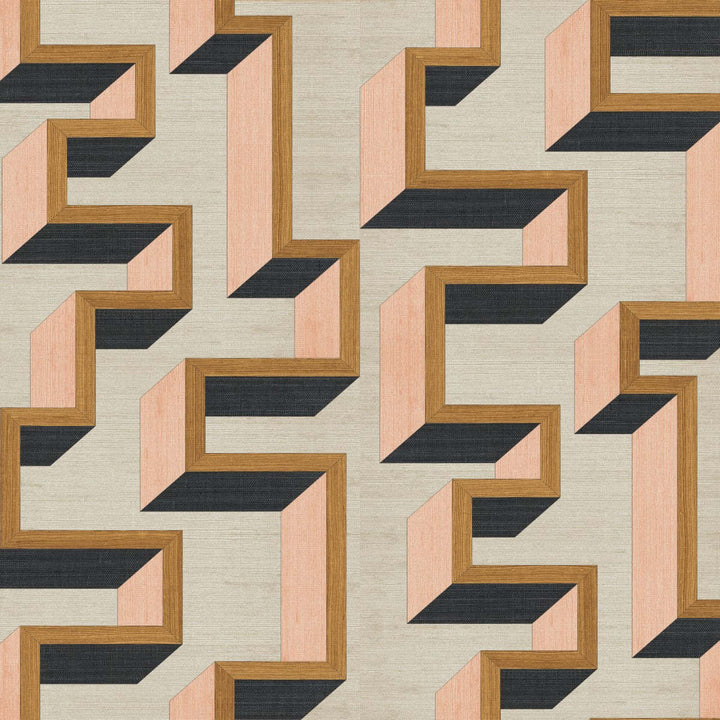 Detour-Behang-Tapete-Arte-Copper Pink-Meter (M1)-72702-Selected Wallpapers