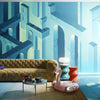 Digi-Maze-behang-Inkiostro Bianco-Selected Wallpapers
