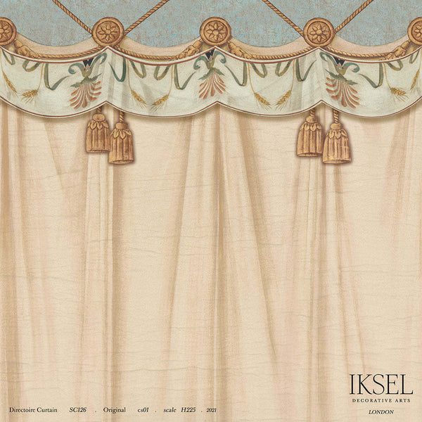 Directoire Curtain-behang-Iksel-Original-225 cm-SC126_CS01-Selected Wallpapers