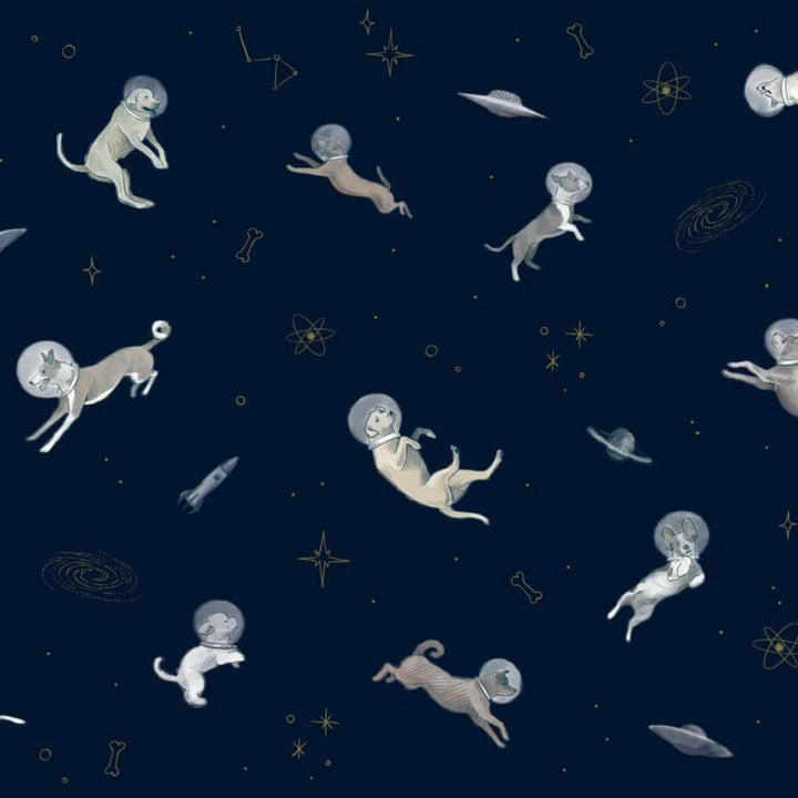 Doggy Gravity-behang-Tapete-Coordonne-Night-Non Woven-9700083-Selected Wallpapers