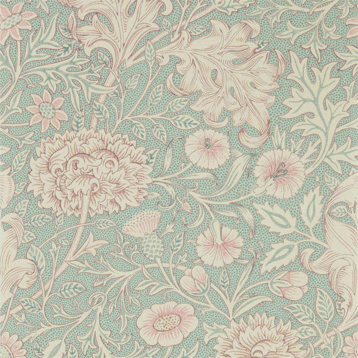 Double Bough-behang-Tapete-Morris & Co-Teal Rose-Rol-216680-Selected Wallpapers