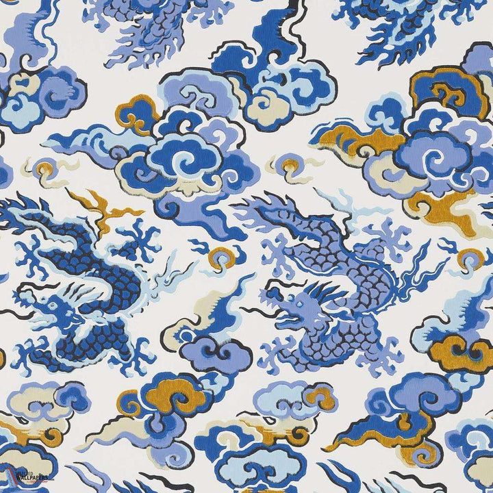 Dragons de Feu-behang-Tapete-Pierre Frey-Blue-Rol-FP763001-Selected Wallpapers