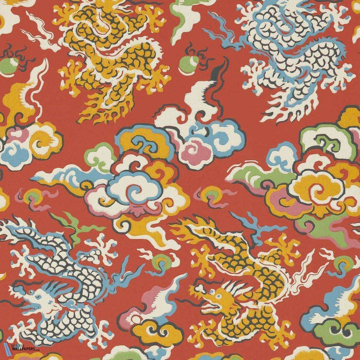Dragons de Feu-behang-Tapete-Pierre Frey-Sanguine-Rol-FP763003-Selected Wallpapers