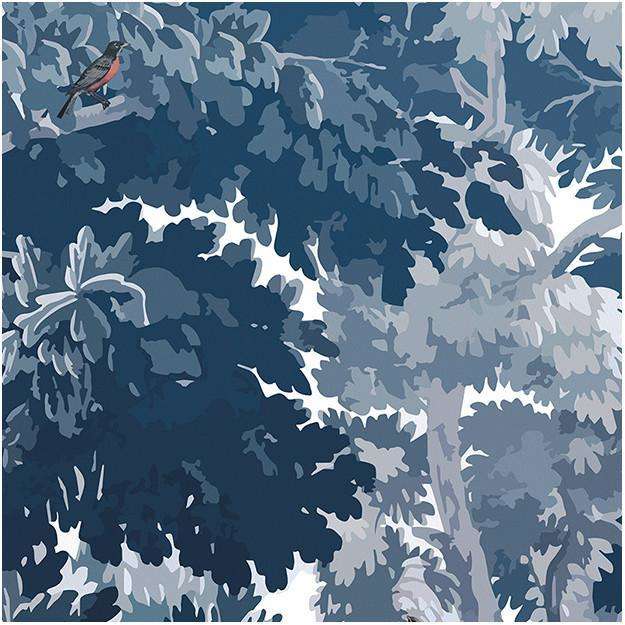 Dream Forest-behang-Tapete-Les Dominotiers-Blue-Non Woven 70 cm-DOM301/2-Selected Wallpapers