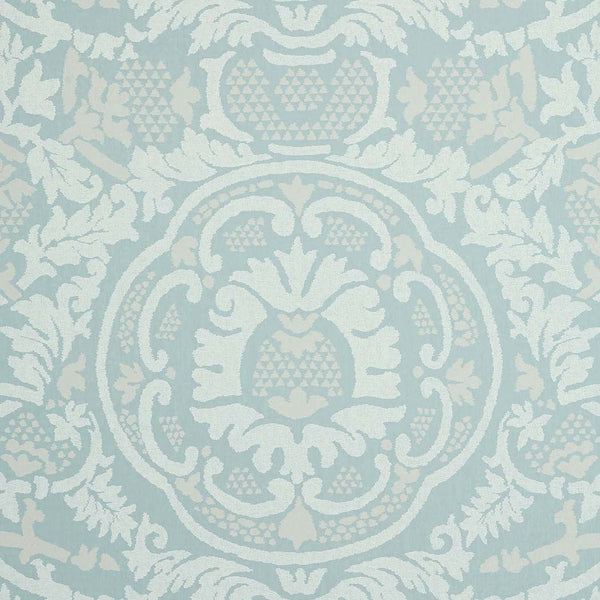 Earl Damask-Behang-Thibaut-Robin's Egg-Rol-T10839-Selected Wallpapers