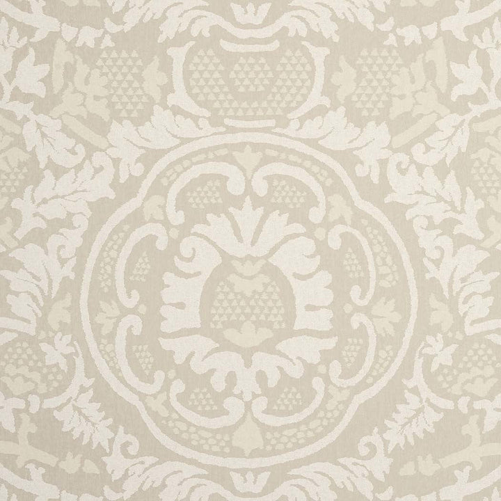 Earl Damask-Behang-Tapete-Thibaut-Flax-Rol-T10841-Selected Wallpapers