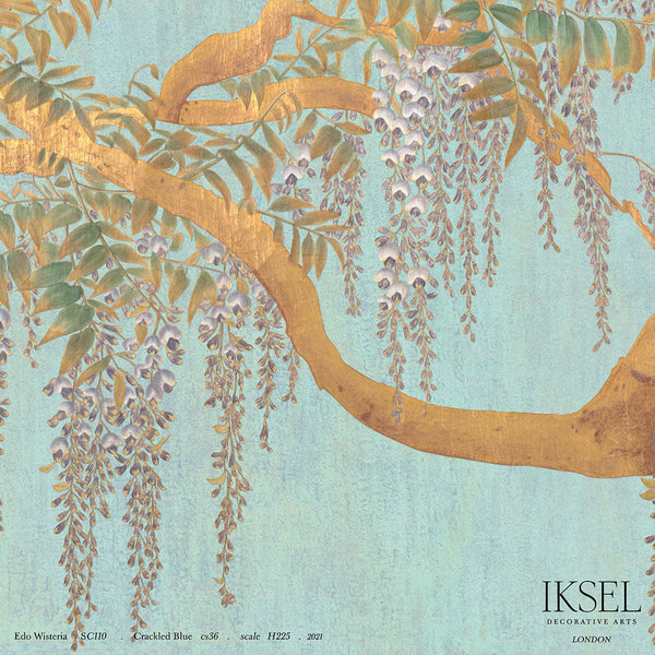 Edo Wisteria-behang-Iksel-Crackled Blue-225 cm-SC110_CS36-Selected Wallpapers