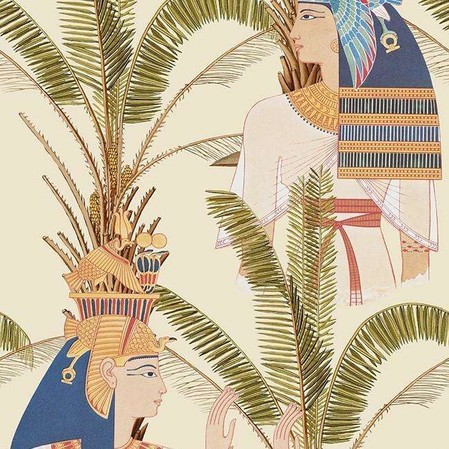 Egyptian Queens-behang-Tapete-Mind the Gap-Taupe-300 cm (standaard)-WP20265-Selected Wallpapers