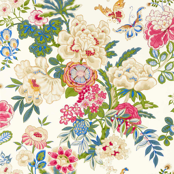 Emperor Peony-Wallpaper-Sanderson-Lotus Pink-Roll-217121-Selected Wallpapers