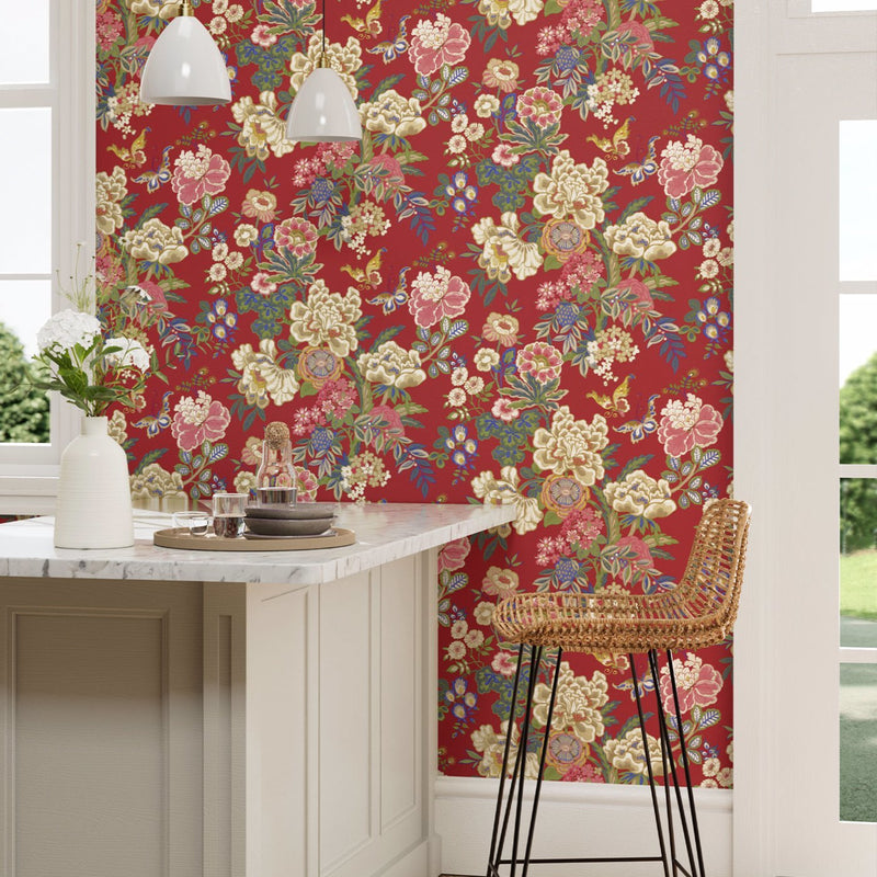 Emperor Peony papier peint de Sanderson