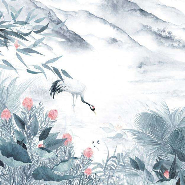 Enchanted Lake-behang-Les Dominotiers-Original-Non Woven 70 cm-DOM519-Selected Wallpapers