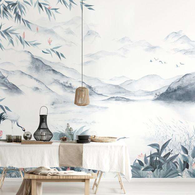 Enchanted Lake wallpaper by Les Dominotiers