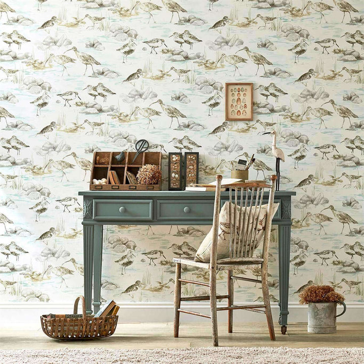 Estuary Birds-behang-Tapete-Sanderson-Selected Wallpapers
