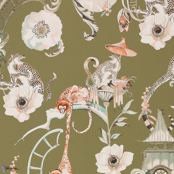 Euphoria Wallcovering-Behang-Tapete-Romo-Somerset Green-Rol-W448/04-Selected Wallpapers