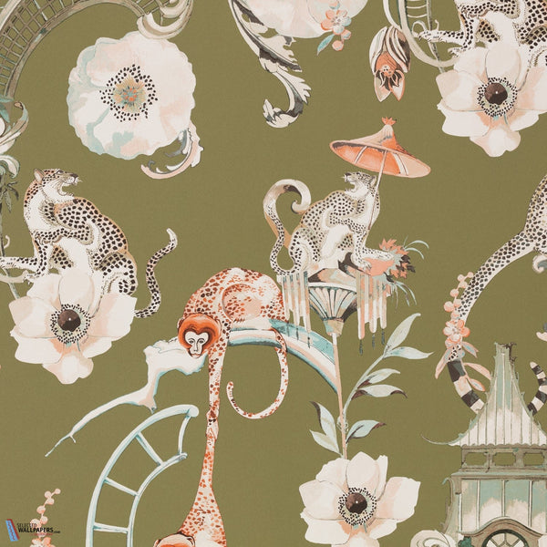 Euphoria Wallcovering-Behang-Romo-Somerset Green-Rol-W448/04-Selected Wallpapers