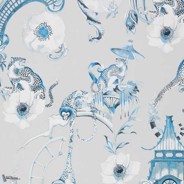 Euphoria Wallcovering-Behang-Romo-China Blue-Rol-W448/05-Selected Wallpapers