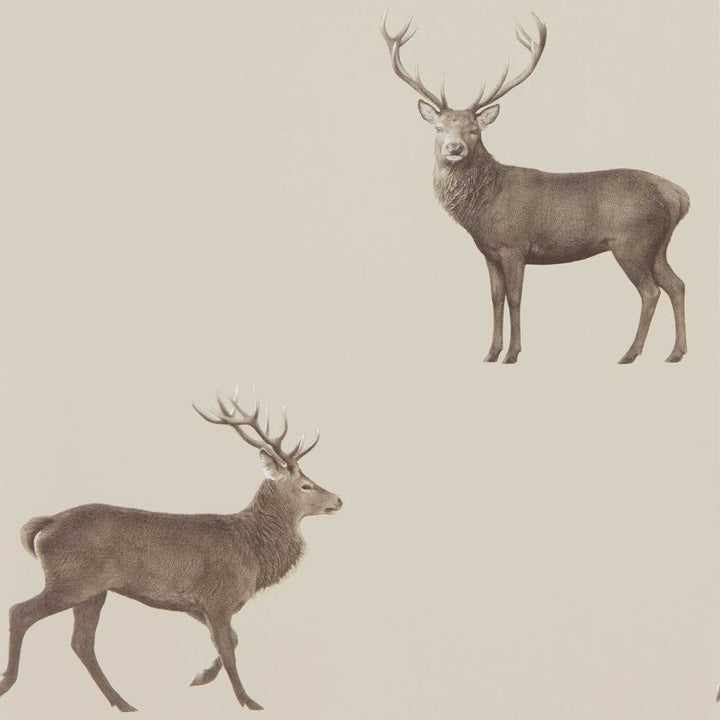 Evesham Deer-behang-Tapete-Sanderson-Birch-Rol-216618-Selected Wallpapers