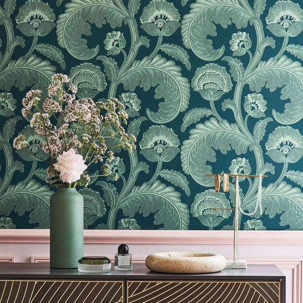 Fanfare Flock-behang-Cole & Son-Selected Wallpapers