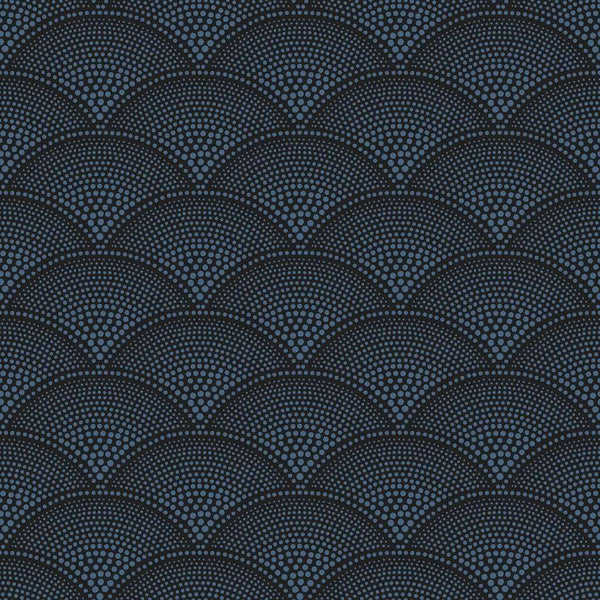 Feather Fan-behang-Cole & Son-Metallic Cornflower-Rol-89/4019-Selected Wallpapers