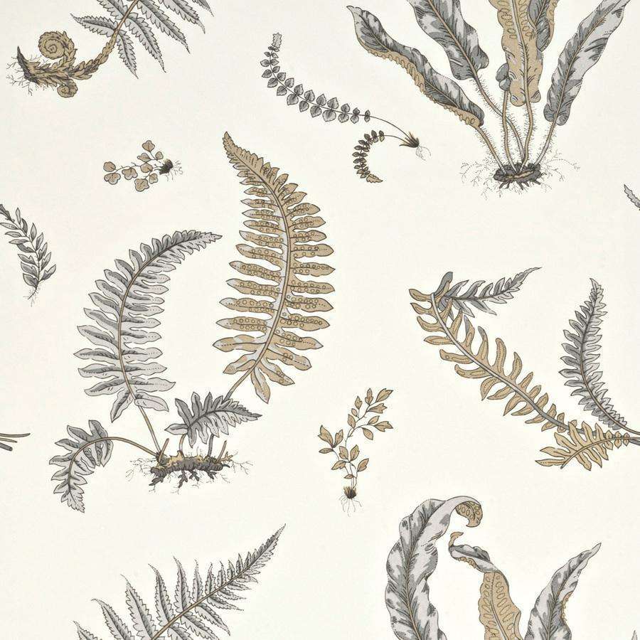 Ferns-behang-Tapete-GP&J Baker-Dove Grey/Silver-Rol-BW45044.4-Selected Wallpapers